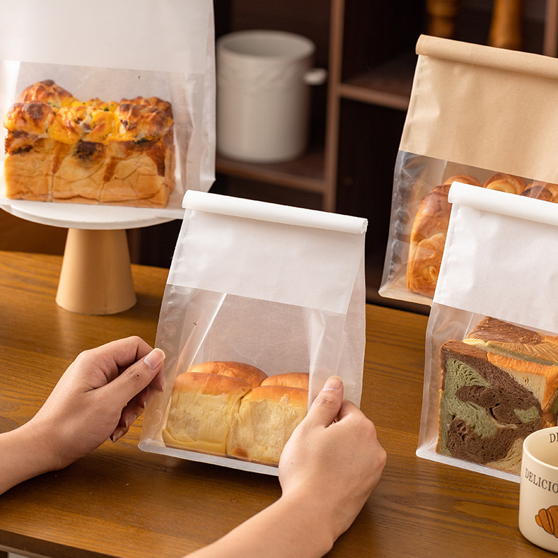 White Bread Bags with Clear Window product photo 2